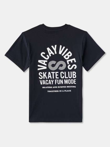 R&B Boys Typography Printed Round Neck Cotton T-shirt