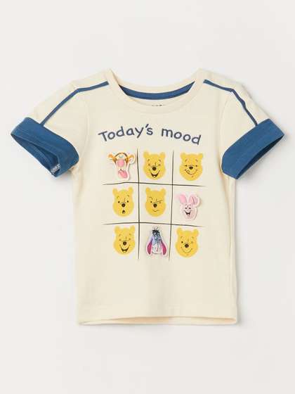 Juniors by Lifestyle Boys Winnie The Pooh Printed Cotton T Shirt