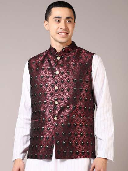 V-Mart Self Design Nehru Jackets