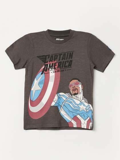 Fame Forever by Lifestyle Boys Marvel Printed Cotton T Shirt