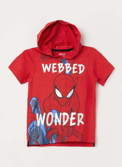 Fame Forever by Lifestyle Boys Marvel Printed Cotton T Shirt