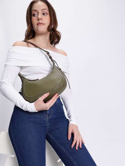 MANGO Structured
                        Shoulder Bag