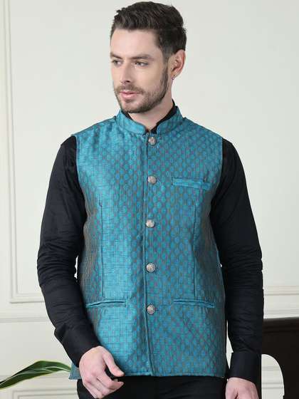 even Mandarin Collar Nehru Jacket