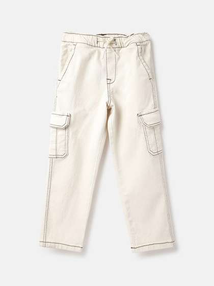 United Colors of
                    Benetton Boys Straight Fit Mid-Rise Cargos