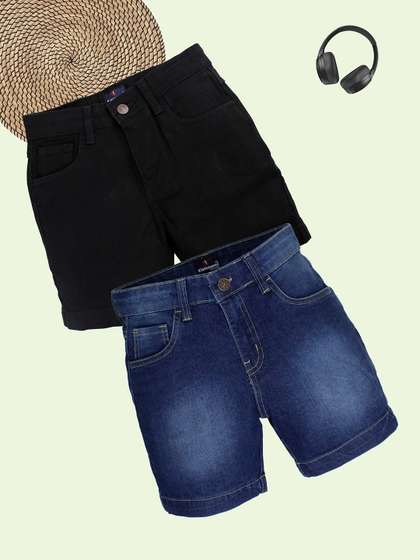 KiddoPanti Boys Pack Of
                    2 Denim Shorts