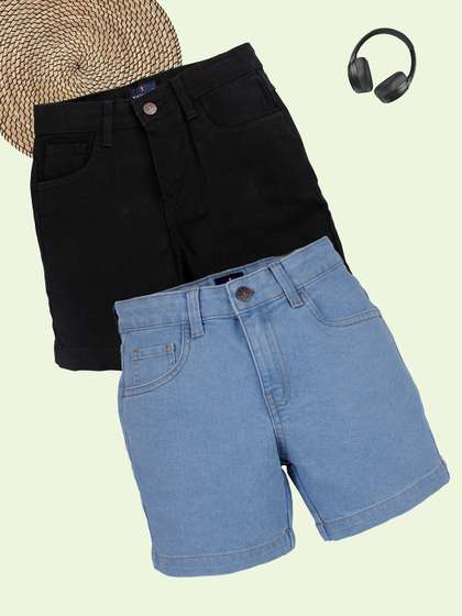 KiddoPanti Boys Pack of
                    2 Denim Shorts