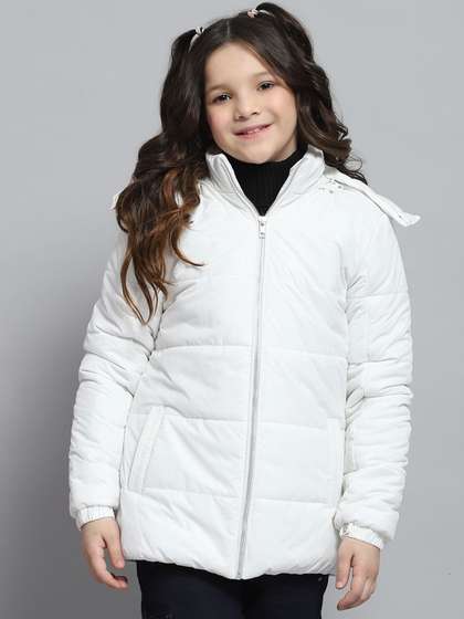 Monte Carlo Girls Hooded
                    Self Design Casual Lightweight Padded Jacket