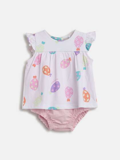 Chicco Girls Printed
                    Pure Cotton Short Sleeve Bodysuit