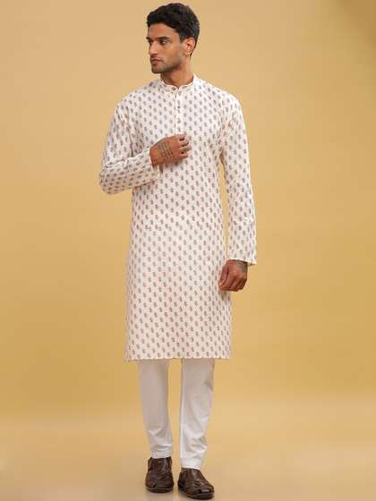 Anouk Men Geometric Printed Kurta