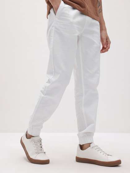 The Roadster
                          Lifestyle Co. Men Loose Fit Pure Cotton
                          Trousers