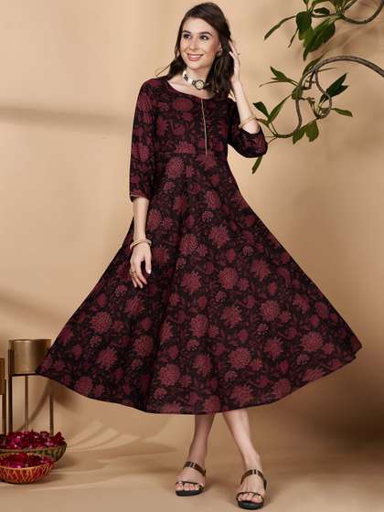 all about you Pure Cotton Midi A-Line Kurta