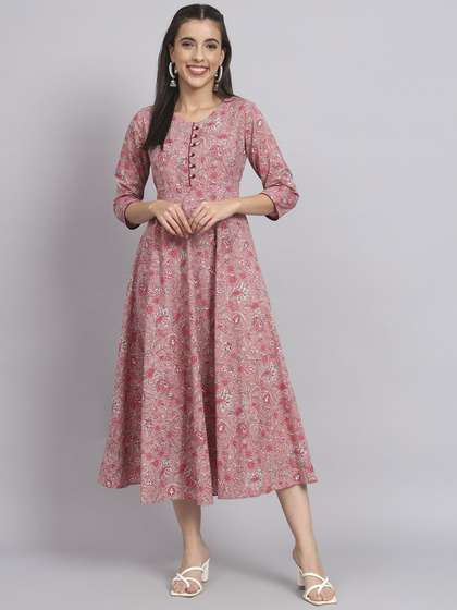 all about you Pure Cotton Midi A-Line Kurta