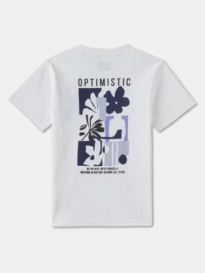 R&B Boys Graphic Printed Round Neck Cotton T-shirt