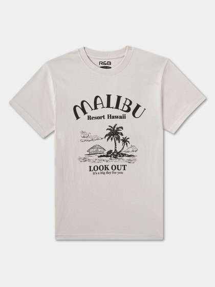 R&B Boys Graphic Printed Round Neck Cotton T-shirt
