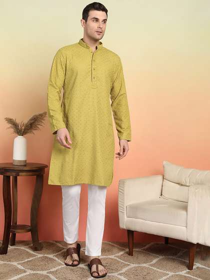 SWAGG INDIA Men Embroidered Kurta