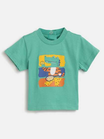 Chicco Boys Graphic
                    Printed Round Neck Cotton T-shirt