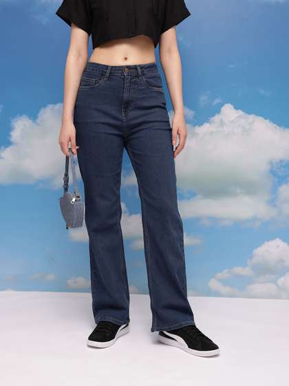 CORSICA Women
                        Straight Fit Mid-Rise Stretchable Jeans