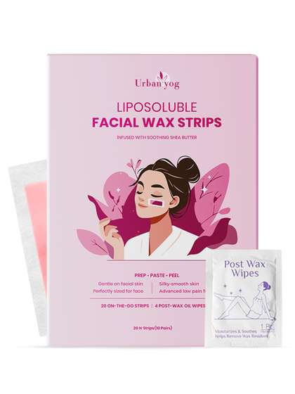 URBANYOG Liposoluble
                        Facial Wax Strips For Smooth Skin - 20 Strips