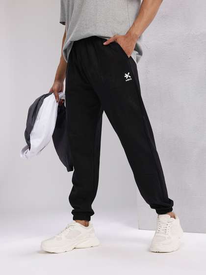 HRX by Hrithik Roshan Men Panelled Mid-Rise Regular Fit Lifestyle Joggers
