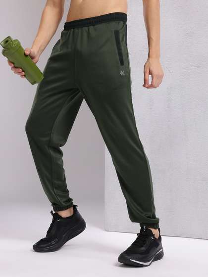 HRX by Hrithik Roshan Men Contrast Waistband Rapid-Dry Running Joggers