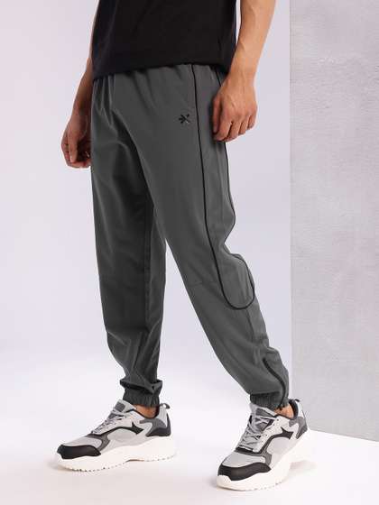 HRX by Hrithik Roshan Men Mid-Rise Rapid-Dry Paneled Lifestyle Joggers