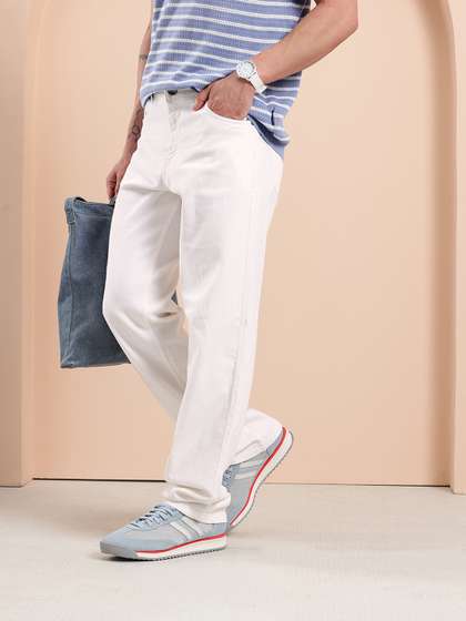 Mast & Harbour Men
                      Straight Fit Mid-Rise Stretchable Jeans