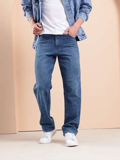 Mast & Harbour
                        Men Straight Fit Mid-Rise Light Fade Stretchable
                        Jeans