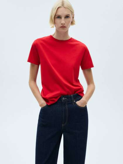 MANGO Pure Cotton T-shirt