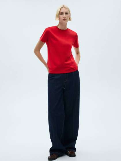 MANGO Pure Cotton T-shirt