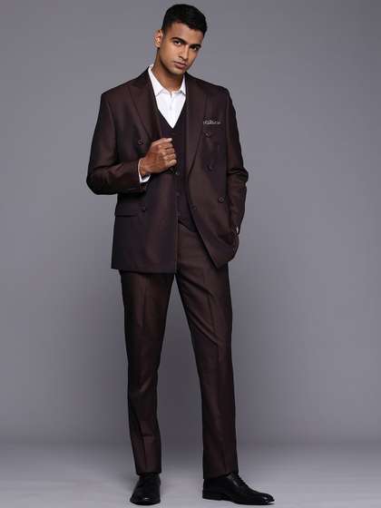 Theme Men 3 Piece
                        Solid Regular Fit Suit