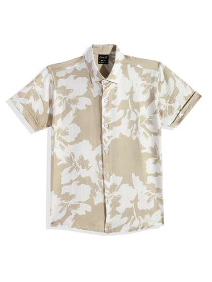 CAVIO Boys Comfort
                    Floral Printed Pure Cotton Casual Shirt