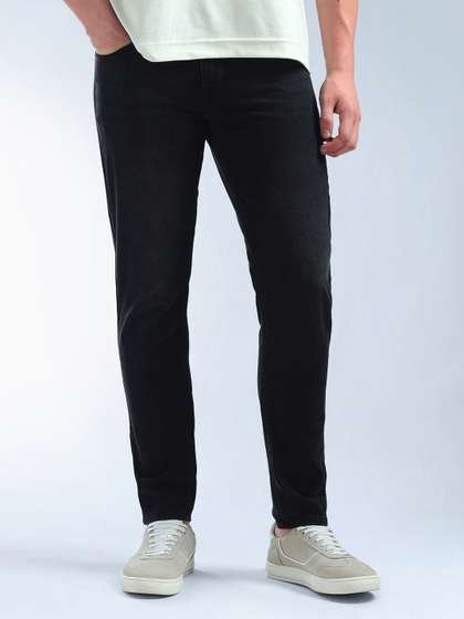 Flying Machine Slash
                        Slim Tapered Fit Light Washed Jeans