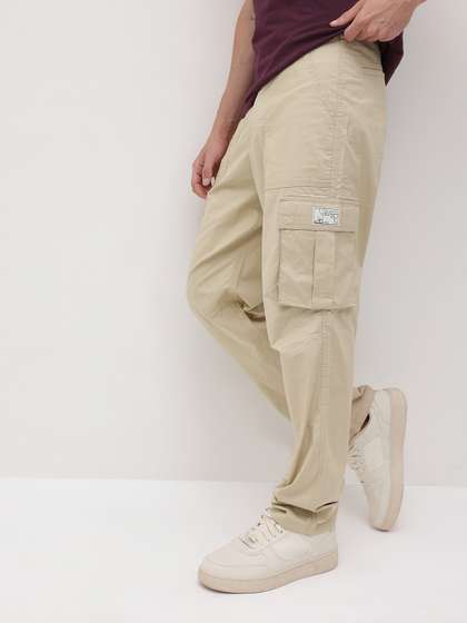 The Roadster
                        Lifestyle Co. Men Loose Fit Cargos Trousers