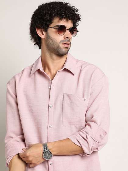 Campus Sutra Men
                          Comfort Relaxed Fit Spread Collar Solid Cotton
                          Casual Shirt