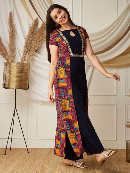 BAESD Girls Printed Basic Jumpsuit