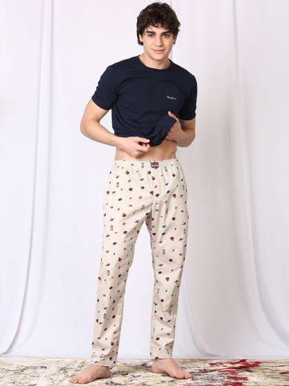 Pepe Jeans Printed
                        Cotton Lounge Pants