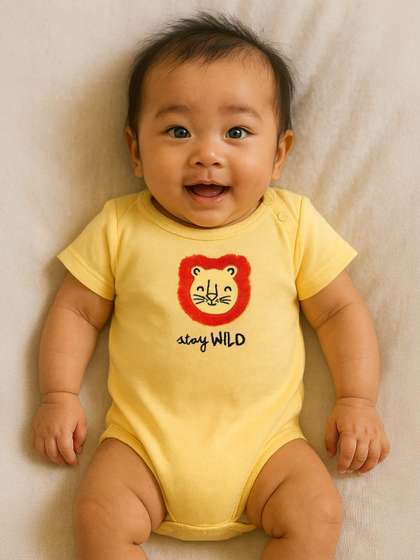 Somersault Infants
                      Kids Stay Wild Embroidered Pure Cotton Bodysuit
