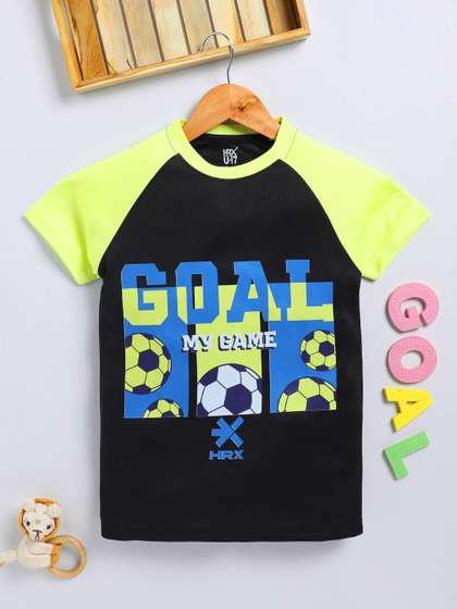 HRX by Hrithik Roshan
                    Boys Typography Printed Rapid Dry Sports T-shirt