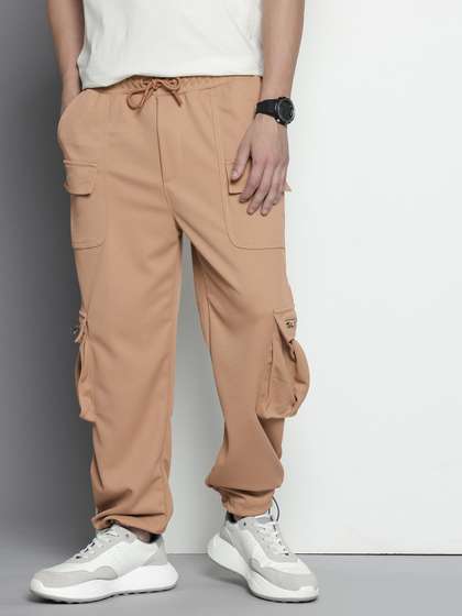 The Indian Garage
                        Co. Men Relaxed Fit Cargo Joggers