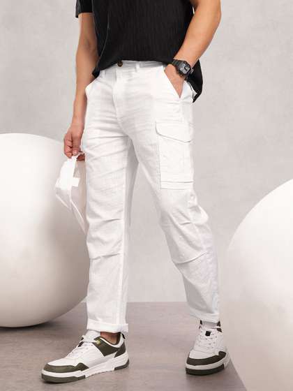 Nautica Men Smart
                        Easy Wash Cargos Trousers