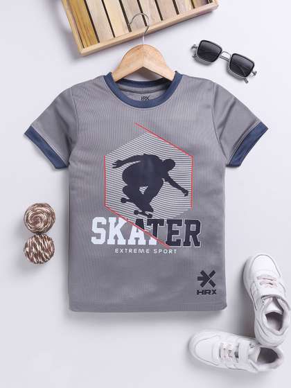 HRX by Hrithik Roshan
                      Boys Printed Moisture Wicking T-shirt
