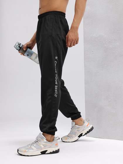 HRX by Hrithik Roshan Men Typography Printed Mid-Rise Rapid-Dry Running Joggers