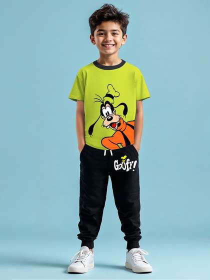 YK Disney Boys Goofy
                    Printed T-shirt & Track Pant Set