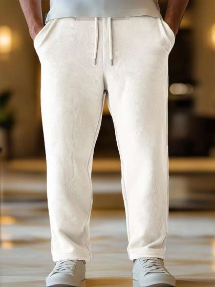 NOBERO Men Straight
                        Fit Joggers