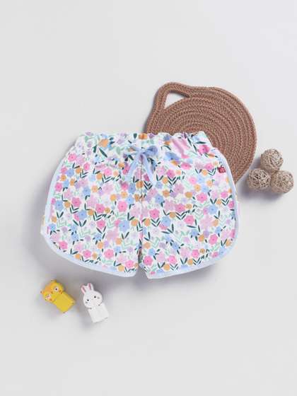 Here&Now X Game
                    Begins Girls Floral Printed Hot Pants Shorts