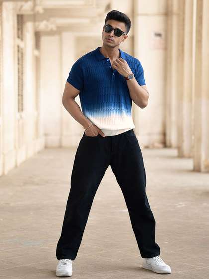 Powerlook Men Polo
                        Collar T-shirt