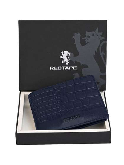 Red Tape Men Leather Two
                    Fold Wallet
