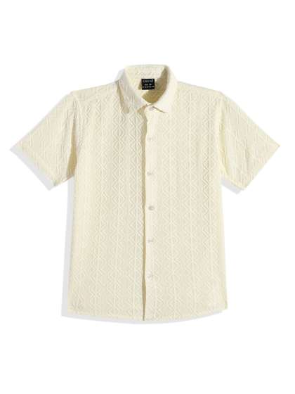 CAVIO Boys Comfort
                    Textured Casual Shirt