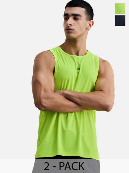 BOLDFIT Pack Of 2
                        Printed Gym Vests