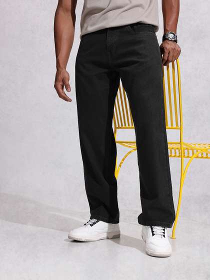 WROGN Men Pure
                          Cotton Regular Fit Jeans